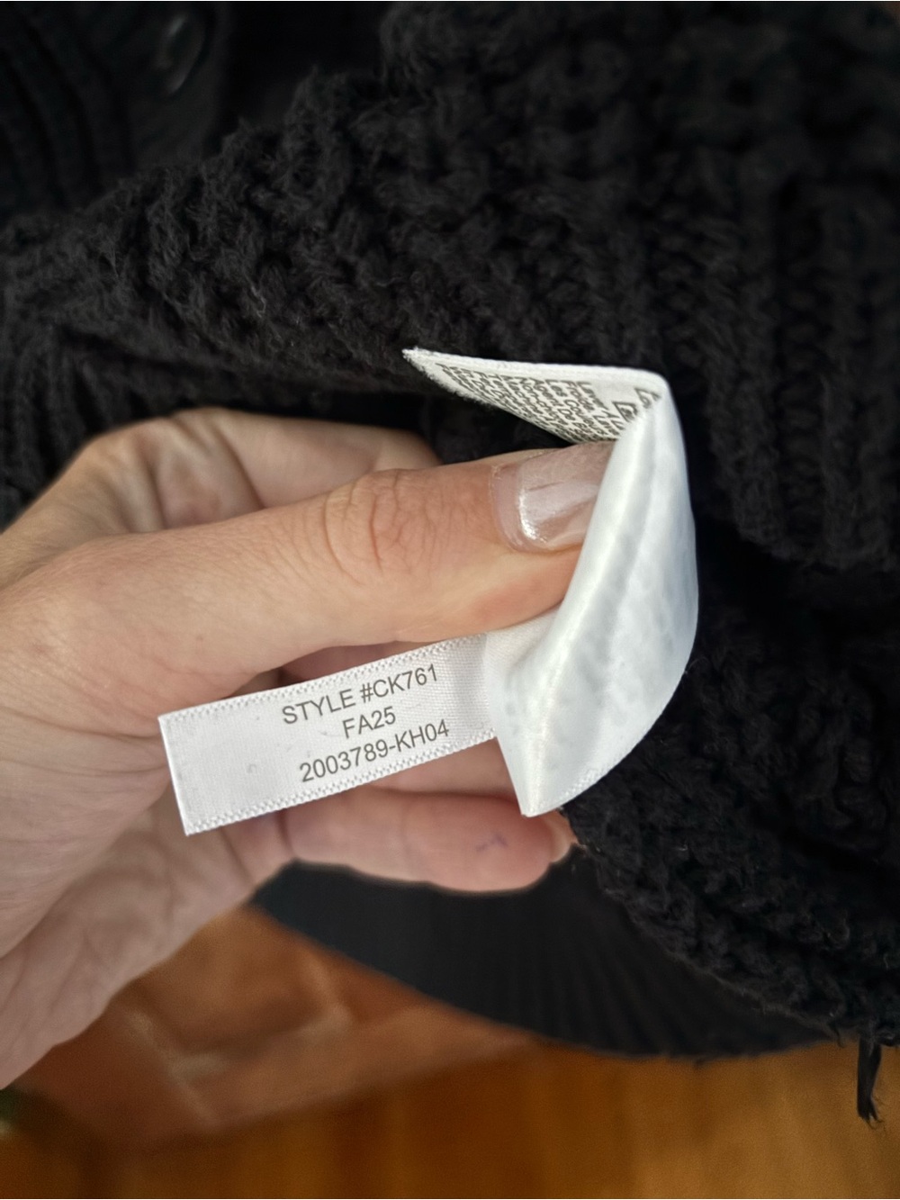 J Crew Black Cotton Blend Cardigan with Collar - Picture 4 of 6